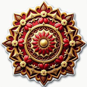 Mandalas & Rangoli - Sticker Sheet v18